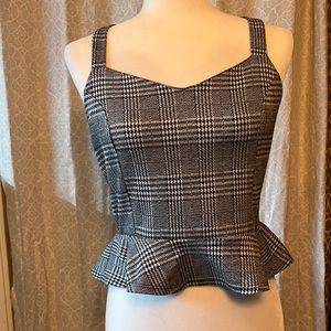 Black and white crop top